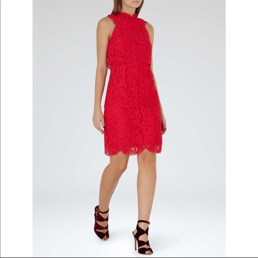 Size US 6 NWOT Stunning Red lace reiss dress